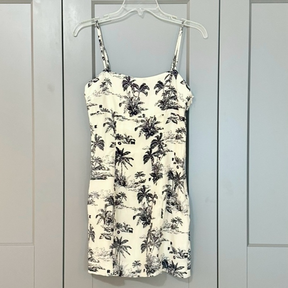 Tropical Print Mini Dress